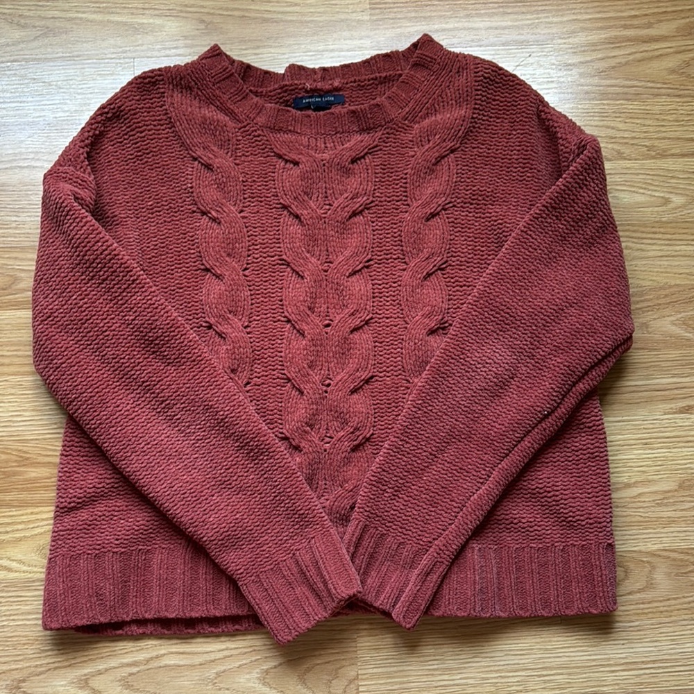 American Eagle cable knit sweater